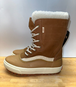 Vans Standard Zip MTE Waterproof Snow Boots Tan Brown Men’s Size 8.5 Women 10