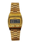 Rare VTG 1976 Seiko LCD Digital Watch 0439-5009 Moonraker James Bond Gold Tone