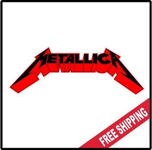 Metallica Vinyl Wall logo Decal Sticker Heavy Metal Rock Band Various Sizes