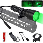 3In1 Rechargeable Red Green LED Torch Air Weapon Hunting Scope Mount Flashlight