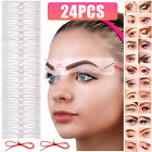 24Pcs Styles Eyebrow Shaping Stencils Grooming Shaper Template Makeup Tool Kit
