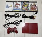 Sony PlayStation 2 PS2 Cinnabar Red Console System SCPH-90000CR + Controller