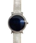 Michael Kors MKT5020 Access  White Gold Sofie Silver Tone Smartwatch Used