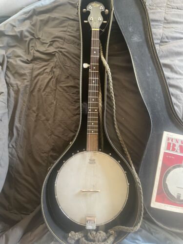 Kay 5 String Banjo With Generic Hard Case And Instruction Book