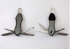Multi-Tool Knife with LED Flashlight and Carabiner Hook (2 Pack)