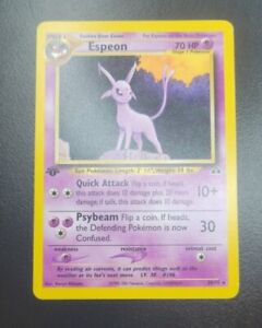 ESPEON Pokemon Card - WOTC - 1st Edition - Neo Discovery - 20/75 - NM