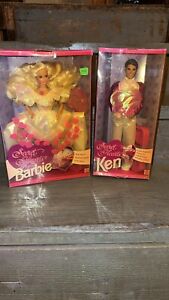 1992 Secret Hearts Barbie 7902 And Ken 7988