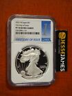 2022 W PROOF SILVER EAGLE NGC PF70 ULTRA CAMEO FIRST DAY OF ISSUE FDI 1ST LABEL