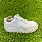 Nike Air Force 1 AF1 Womens Size 7.5 White Athletic Shoes Sneakers AO1220-101
