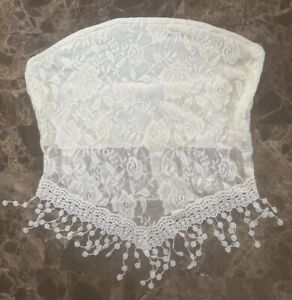 Kawaii Milkmaid Coquette Lacy Cami RARE Woman's blouse Top Vintage Y2k 2000s M
