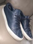 Common Projects Achilles Low Navy Leather Sneakers Sz 44 US 11