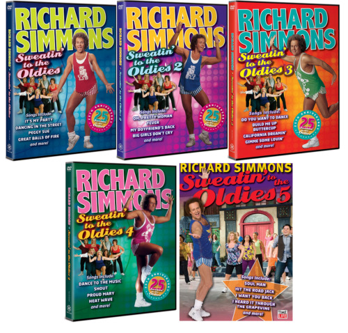 Richard Simmons: Sweatin' to the Oldies Volumes 1-5 DVD Complete Collection NEW