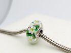 Authentic Pandora Green Floral Wild Flowers  Christmas Charm