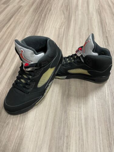 Jordan 5 Retro Black Metallic (2016) Size 12 Basketball Shoes