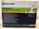Case of 300 Halyard FluidShield ASTM Level 3 Fog-Free Face Mask 48207 (3564)