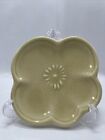 Crate & Barrel Soft Yellow Flower Shaped Candy Trinket Plate
