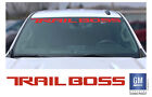 2019 20 21 22 23 24 Chevy Silverado Red Trail Boss Windshield Decal Banner (For: Chevrolet)