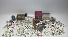 Vintage Lot Of Jewelry Pins, Brooches, Earrings, Bracelets, Watches 3 Boxes 11bs