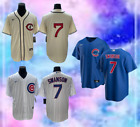 Men's Chicago Cubs #7 Dansby Swanson Cool Base = ALL STITCHED