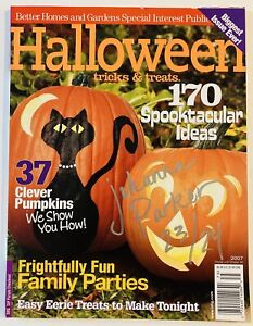 Johanna Parker Halloween Magazine Signed 2007 #23/24 Black Cat Pumpkin JOL COA