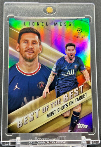 LIONEL MESSI RARE SILVER REFRACTOR TOPPS BEST OF THE BEST INVESTMENT CARD MINT