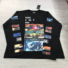 New Hood By Air Shirt Mens Extra Large Scan Tee Colorful Graphic Tee HBA