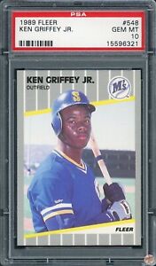 1989 FLEER KEN GRIFFEY JR. #548 PSA 10 POP 5309 (321)