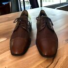 Bally mens shoes size 13 brown cap toe SWITZERLAND leather designer shoes