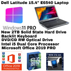 New ListingDell Latitude E6540_Windows 11💻 2TB SSD💻 i5💥BACKLIT_DVD + Office 2019