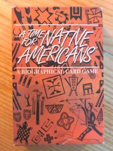 1993 A TIME FOR NATIVE AMERICANS Biographical Card Game ARISTOPLAY Complete