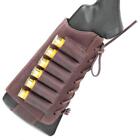 Shotgun Shell Holder Retro Hunting 6 Pockets Cartridge Ammo Leather 12/16 GA New