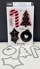 The Stamp Market NO PEEKING Candy Cane Christmas Gift Tags Rubber Stamps Dies