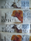 LOT OF 12  EPIC ASSORTED Protein VENISON & BEEF Jerky Bars  FREE SH