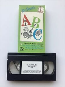 Dr. Seuss ABC, I Can Read with My Eyes Shut! Mr Brown Can Moo! Can You? VHS 1989