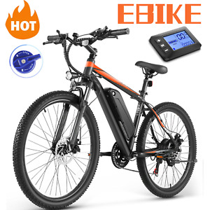 Electric Bike Mountain Bicycle 500W 26'' Ebike 48V Battery for Adults Commuting~