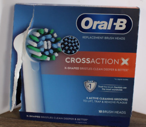 Oral-B Cross Action Clean Maximiser Replacement Electric Brush Heads 10 pack