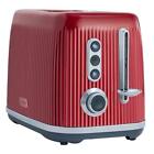 Oster Bread Bagel Toaster Retro 2-Slice Extra Wide Slots Red 7-Shade Settings