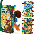 Baby Books 0-6 Months,Infant Tummy Time Toys High Contrast Sensory Baby Toys 6