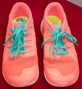 Nike Free 5.0 - Women's Running Shoes Size 9 - Hyper Punch Color