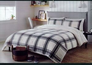 Threshold Plush & Sherpa Comforter Set, Full/Queen Comforter Plus 2 Pillow Shams