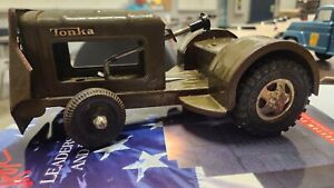 1960s TONKA steel U.S. ARMY Tractor Toy #1434 Vintage RARE! MINT!