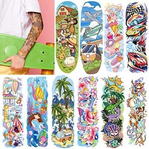 Full Half Tattoo Sleeves for Kids,66 Sheets Kids Tattoos Temporary for Girls