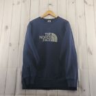 The North Face Sweatshirt Mens XL Vintage Heavy Cotton Blend Navy Blue Gray