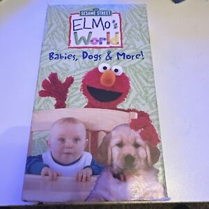 Elmos World Babies, Dogs & More (VHS, 2000) Sesame Street Muppets Education
