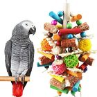 Bird Toys, Parrot Toys for Large Birds, Natural Peppered Wood African Grey Pa...