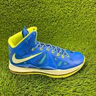 Nike LeBron 10+ Sport Pack Mens Size 11 Blue Athletic Shoes Sneakers 542244-169