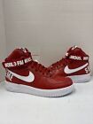 Nike Supreme x Air Force 1 High SP Red 2014 Size 9 Brand New 698696-610