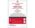 NFPA 70 2020, National Electrical Code (NEC) or Handbook Self-Adhesive Index Tab