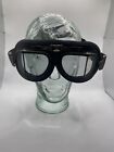Vintage Motorcycle Goggles/Glasses | Chrome Leather | old-school