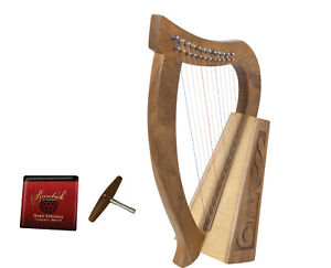Roosebeck 12-String Celtic Style Baby Harp - Walnut